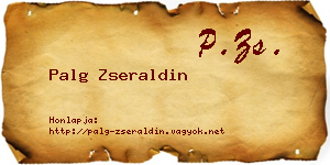 Palg Zseraldin névjegykártya